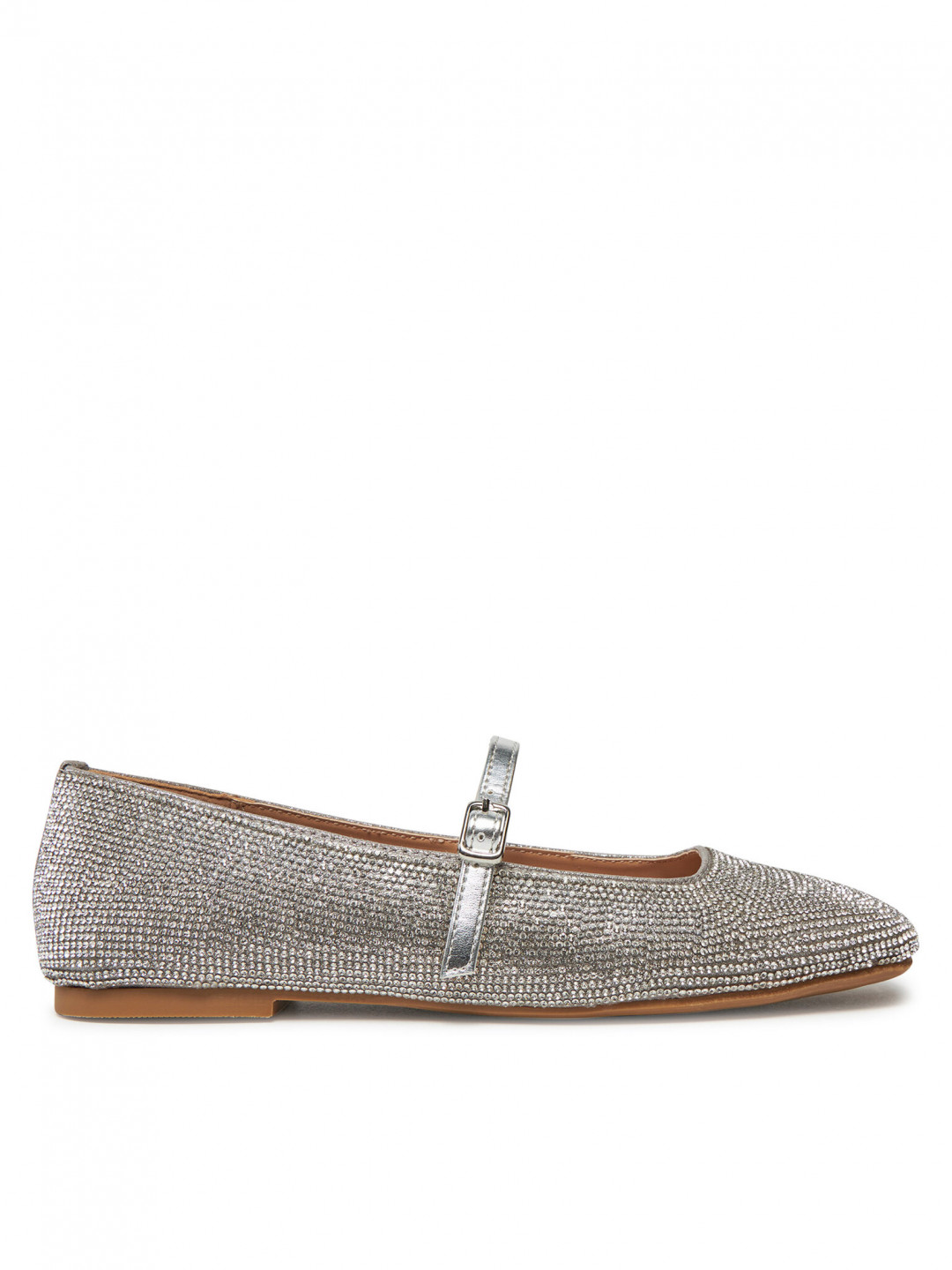 Steve Madden Baleríny Ezri-R SM11003245 Stříbrná